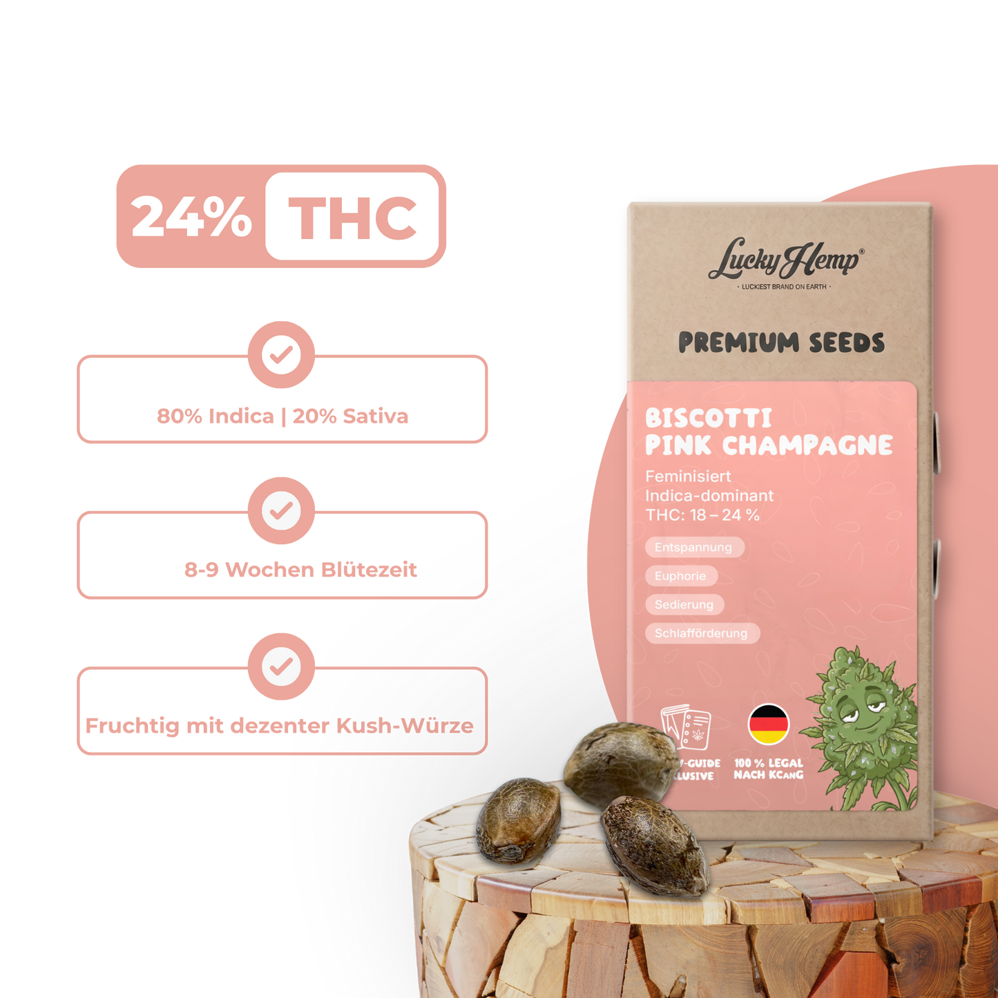 Biscotti Pink Champagne Samen Feminisiert